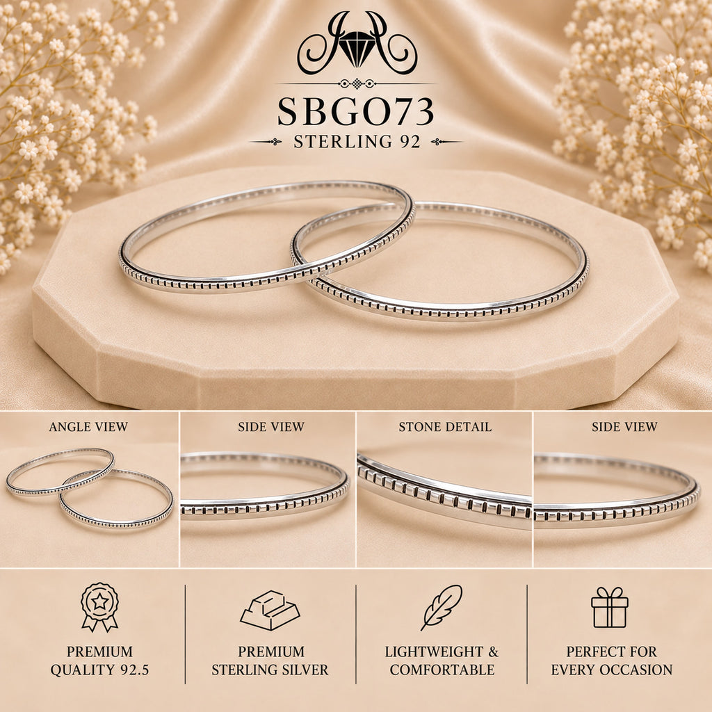 SBGO73 Sterling Silver Bangles collage