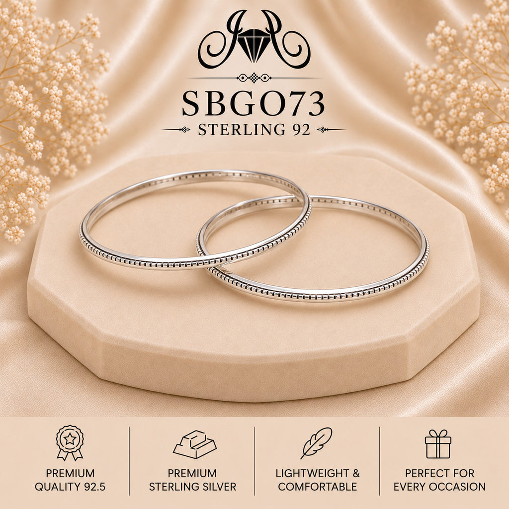 SBGO73 Sterling Silver Bangles portrait