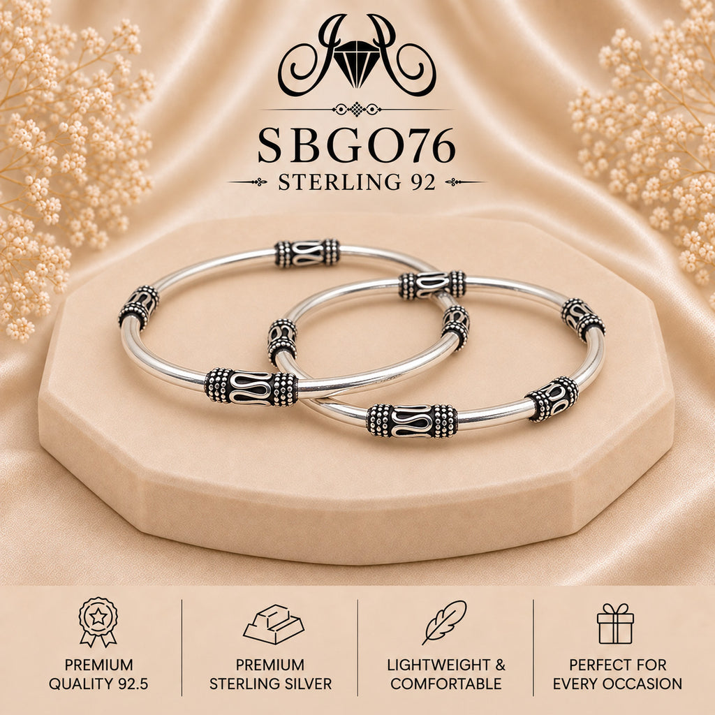 SBGO76 Sterling Silver Bangles portrait