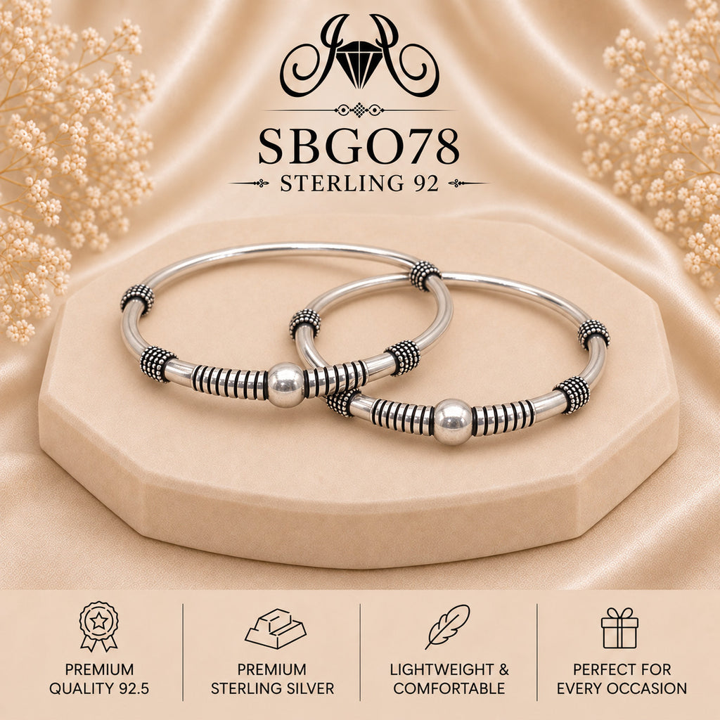 SBGO78 Sterling Silver Bangles portrait