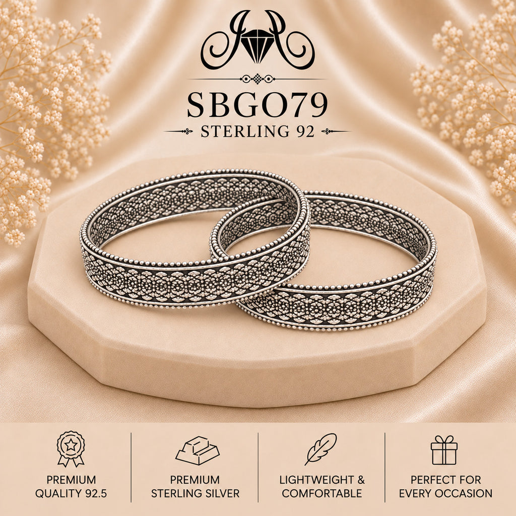 SBGO79 Sterling Silver Bangles portrait