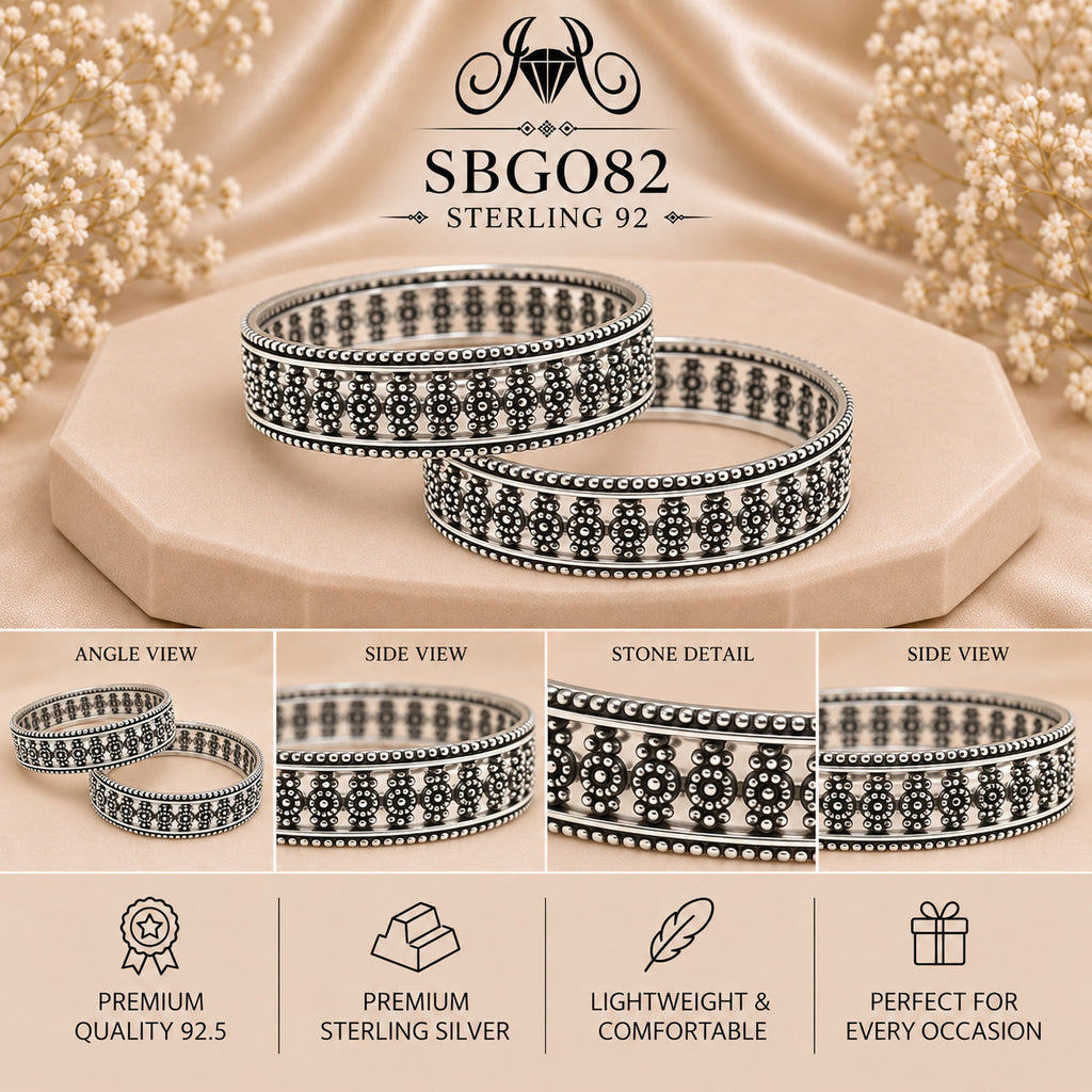 SBGO82 Sterling Silver Bangles collage