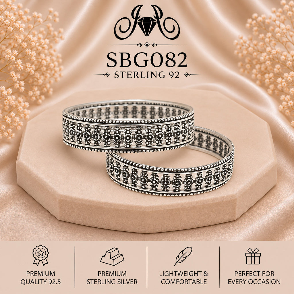 SBGO82 Sterling Silver Bangles portrait