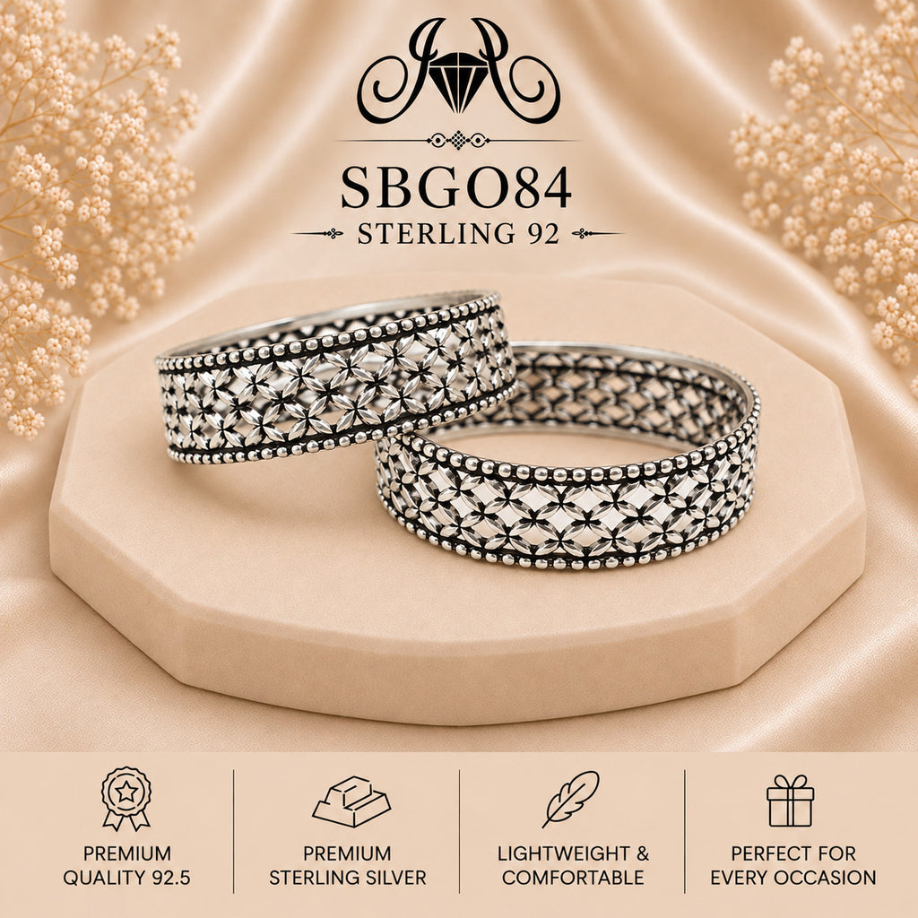 SBGO84 Sterling Silver Bangles portrait