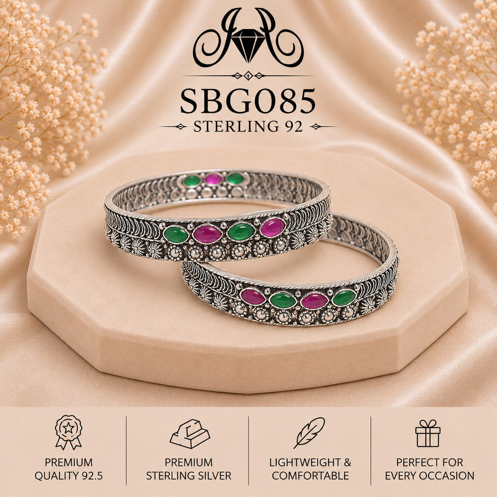 SBGO85 Sterling Silver Bangles portrait