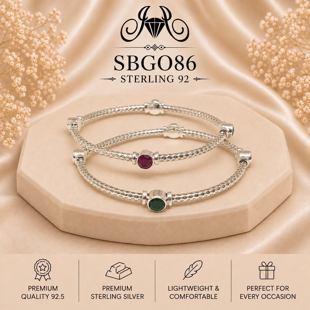SBGO86 Sterling Silver Bangles portrait