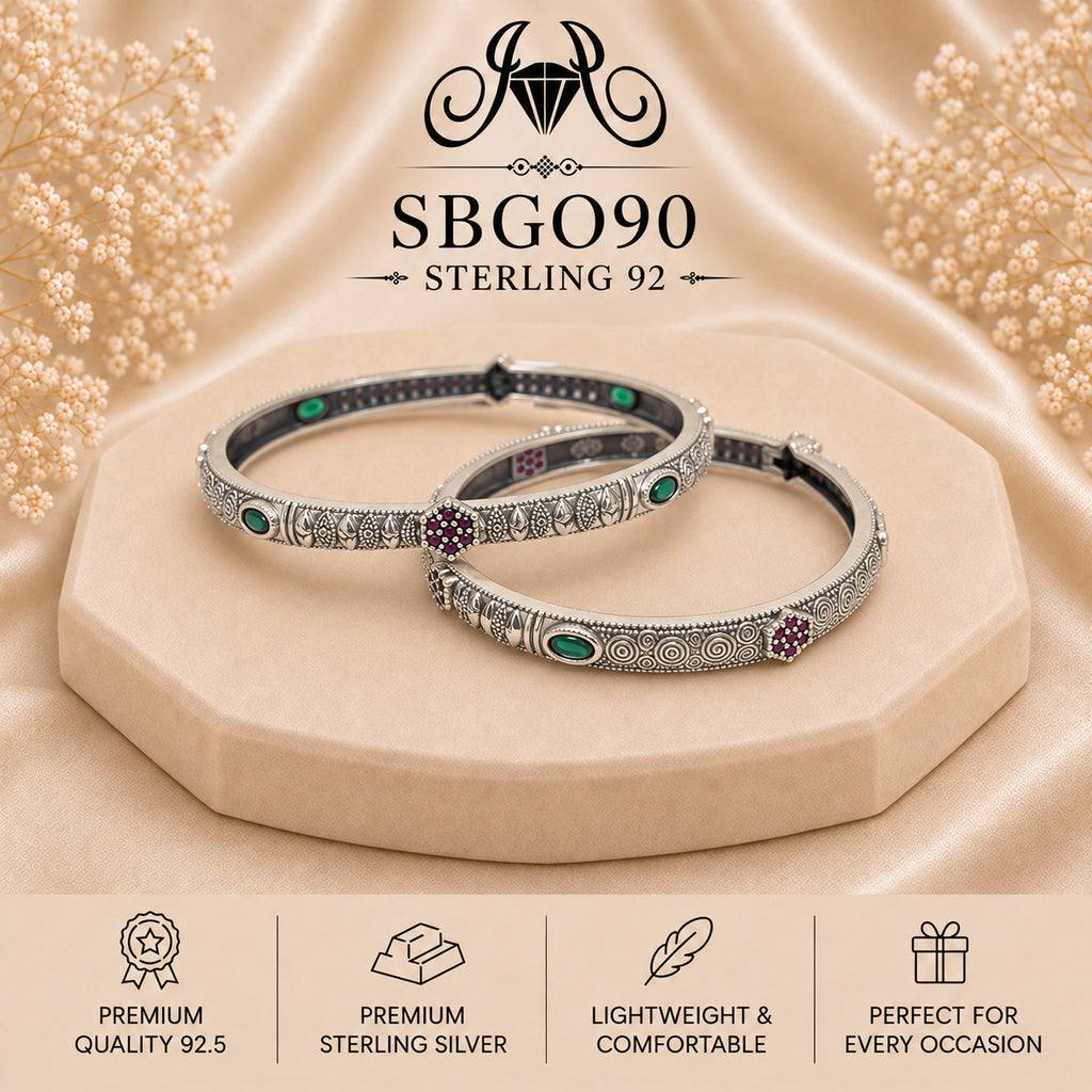 SBGO90 Sterling Silver Bangles portrait