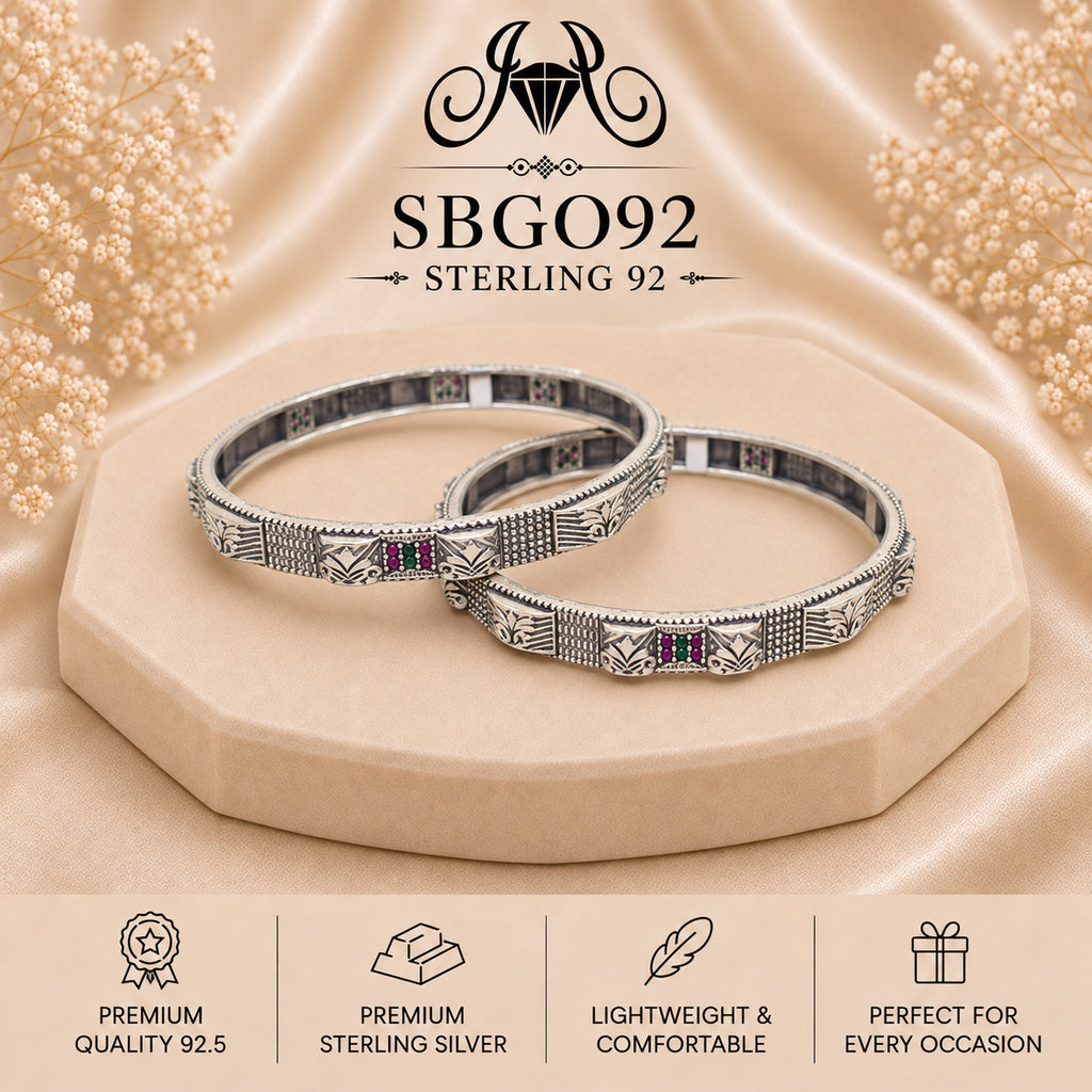 SBGO92 Sterling Silver Bangles portrait