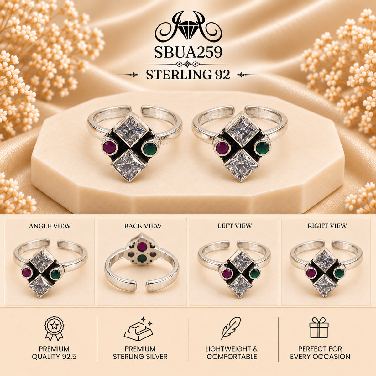SBUA259 toe ring collage