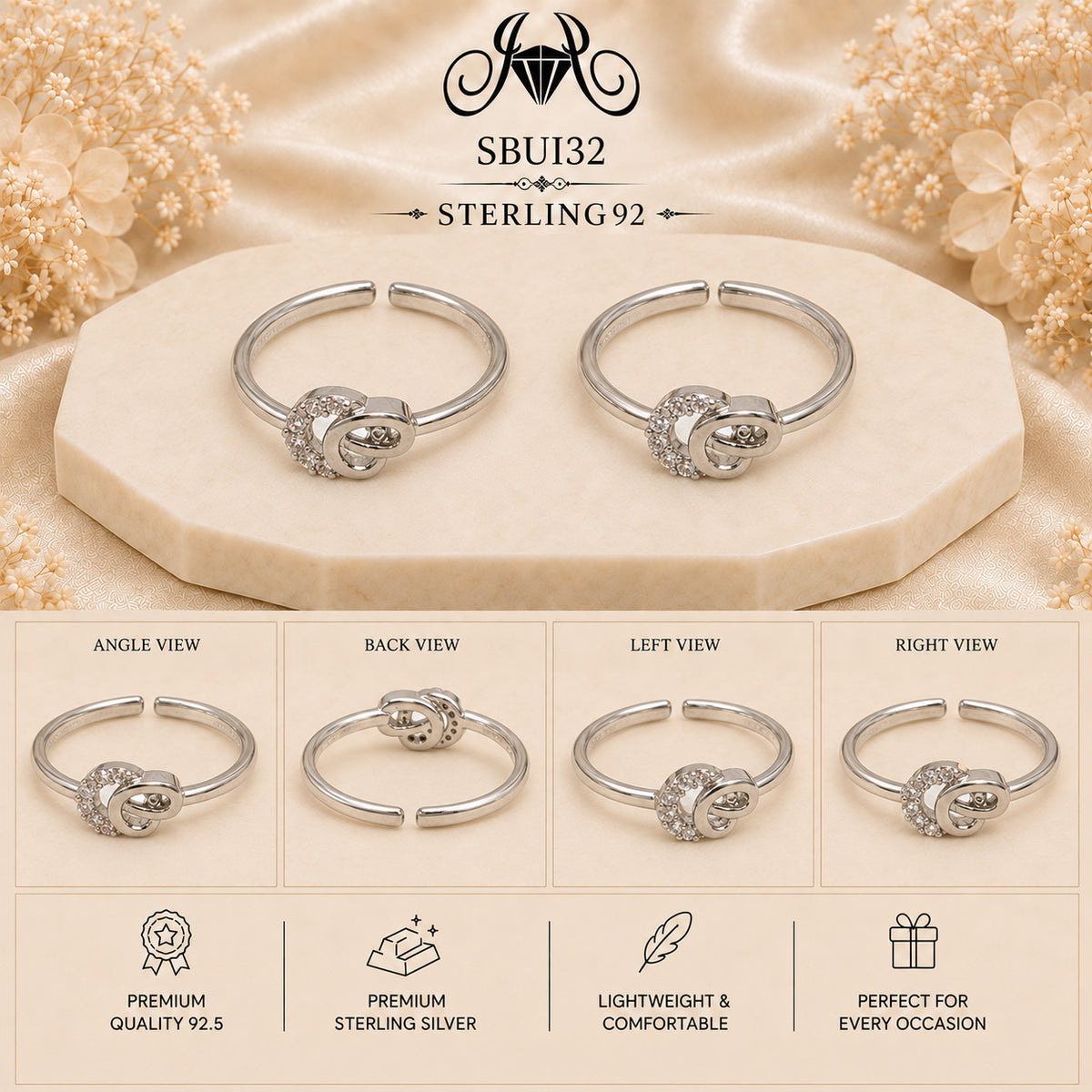 SBUI32 toe ring collage