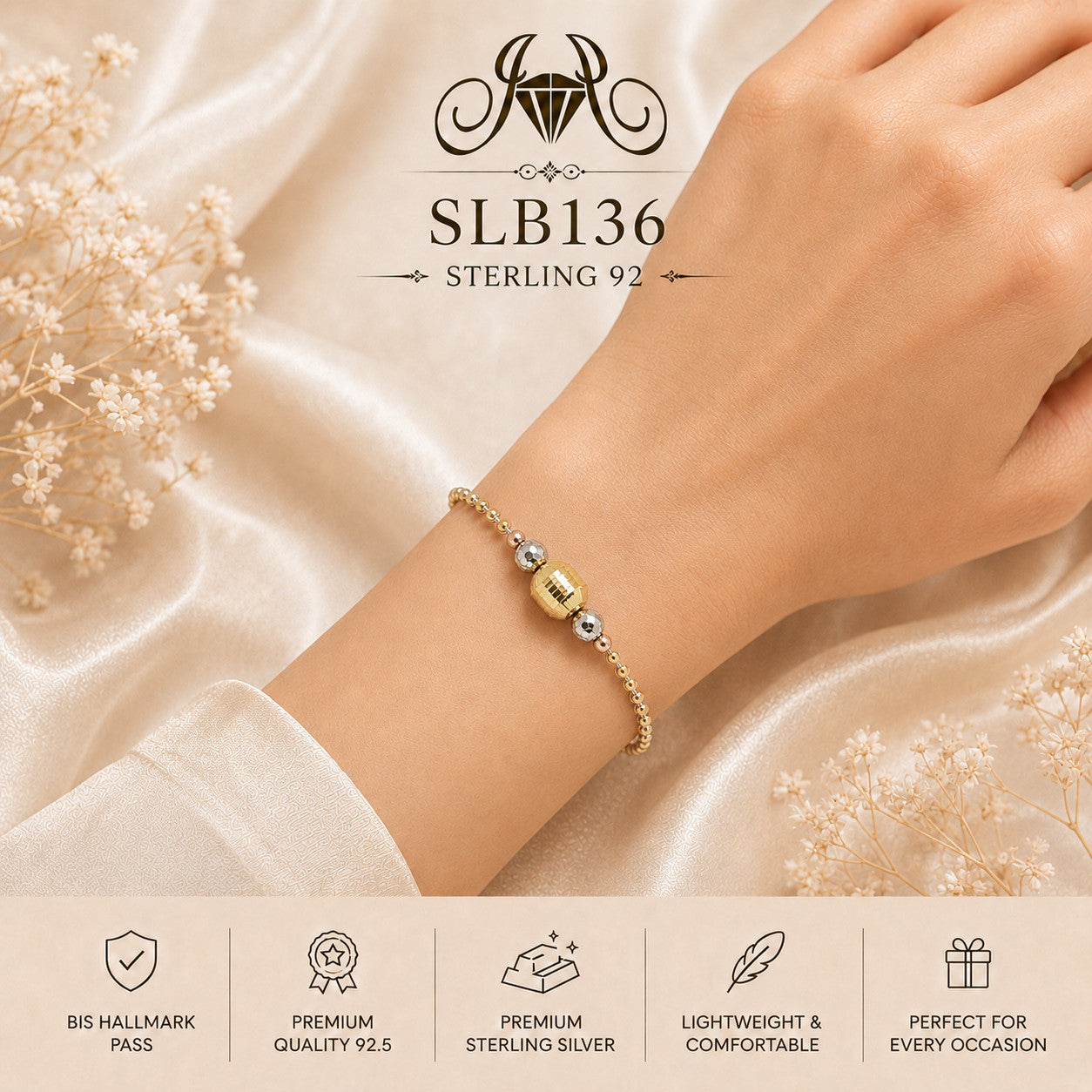 SLB136 bracelet wearing view