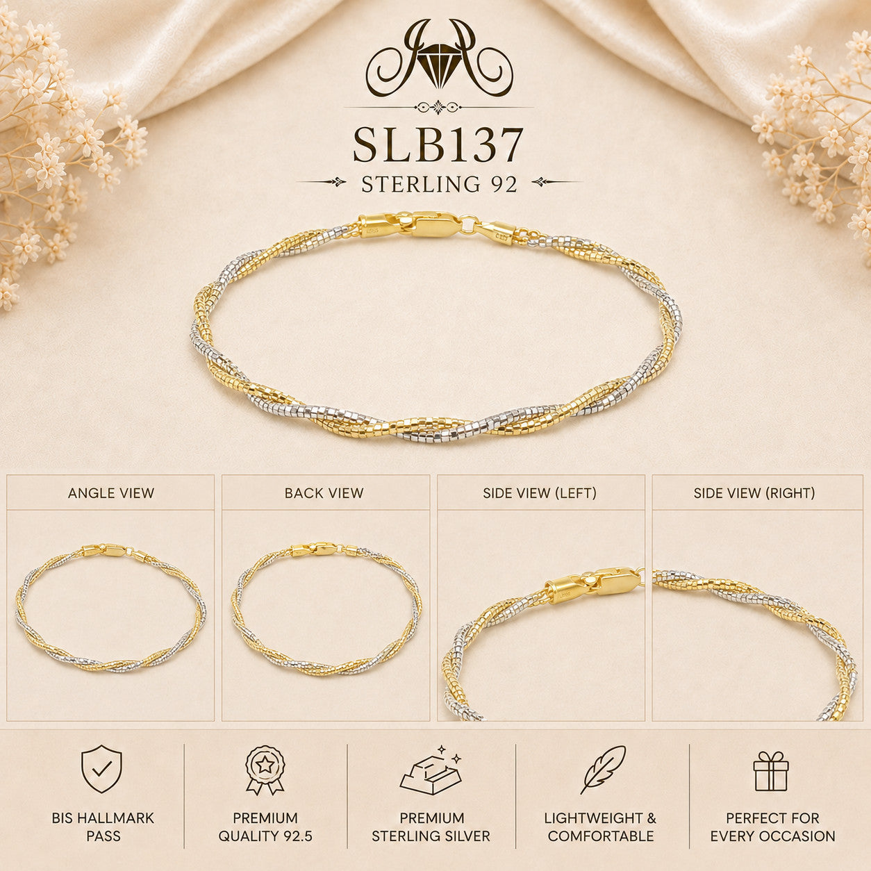 SLB137 bracelet Collage view