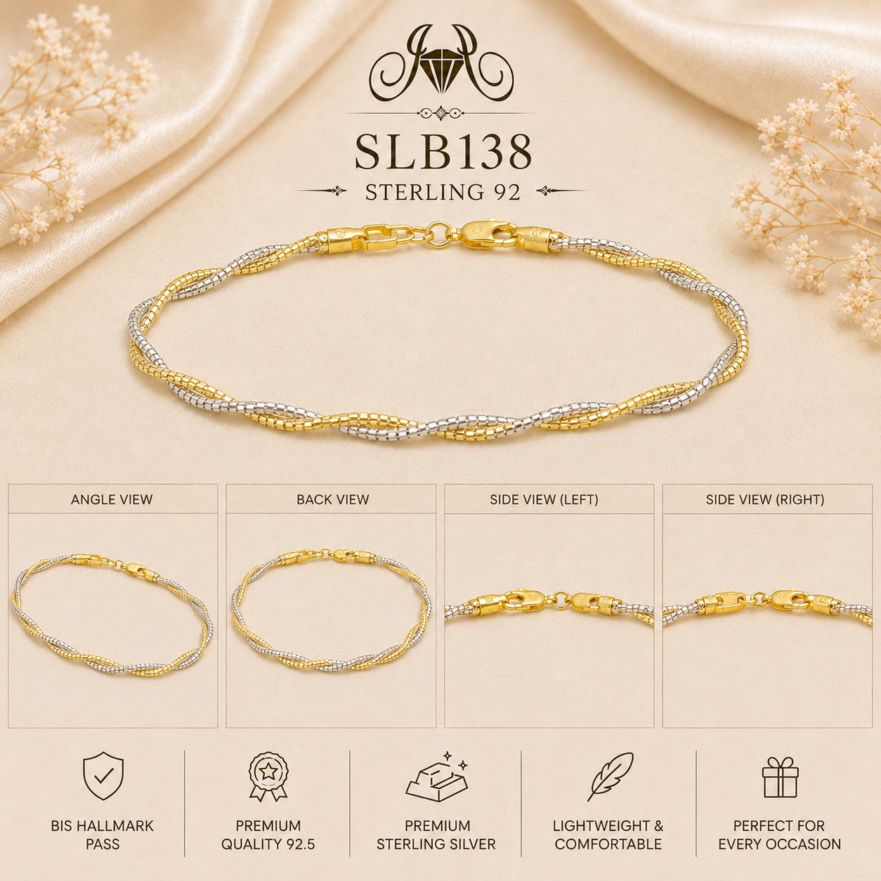 SLB138 bracelet Collage view