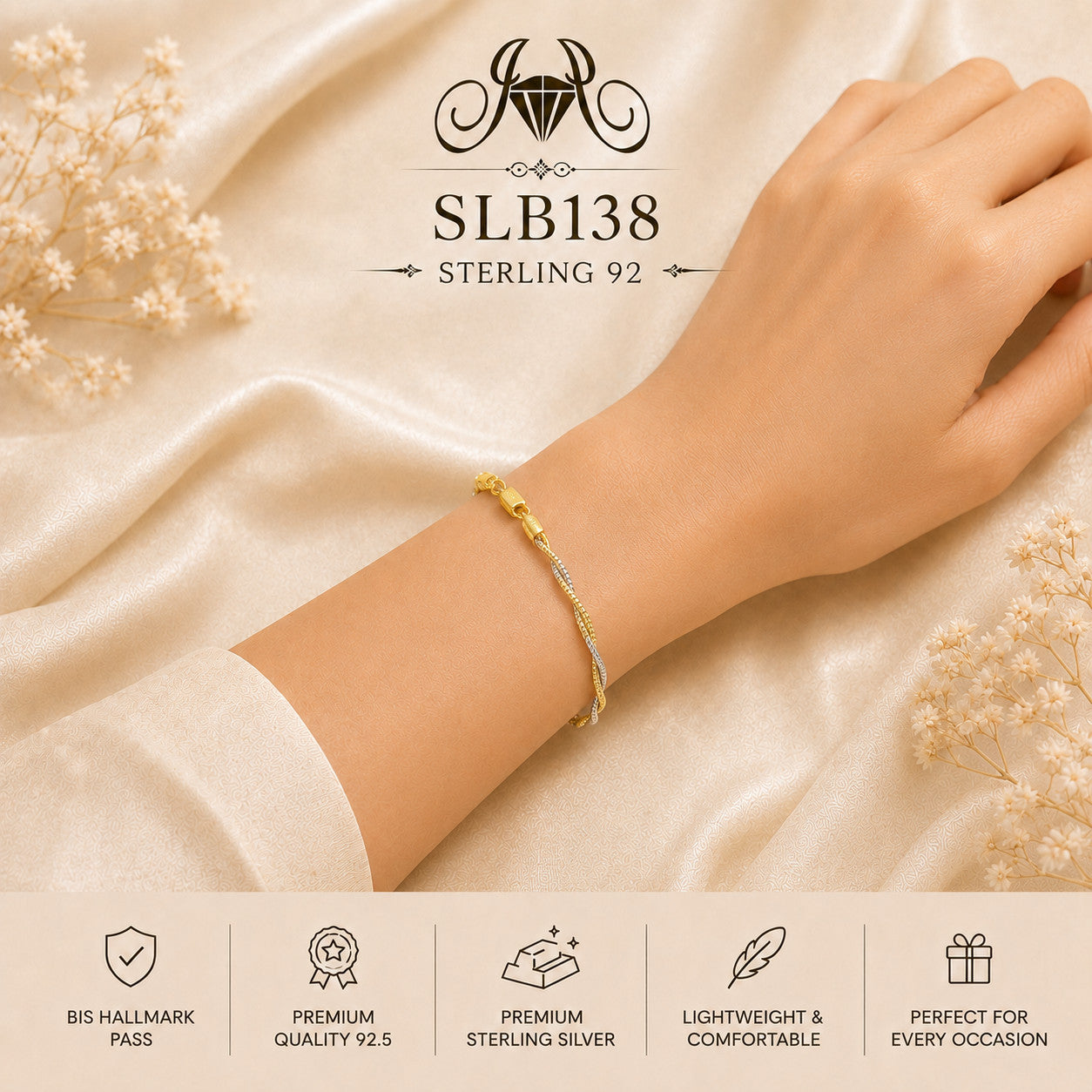 SLB138 bracelet wearing view