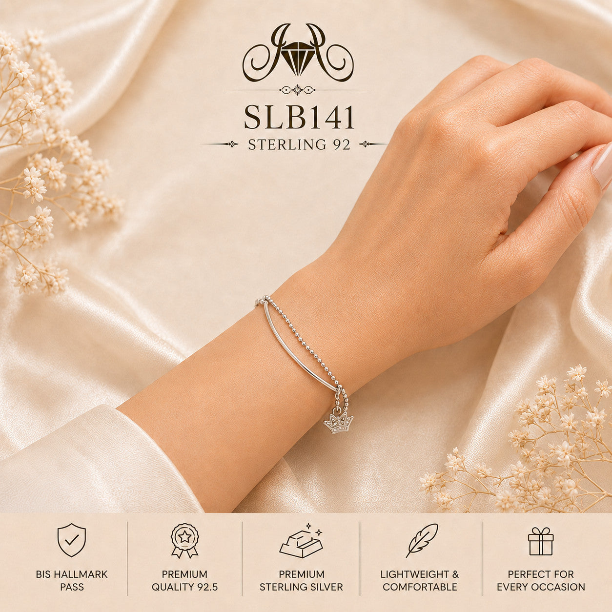 SLB141 bracelet wearing view