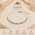SLB156 92.5 sterling silver ladies chain bracelet portrait