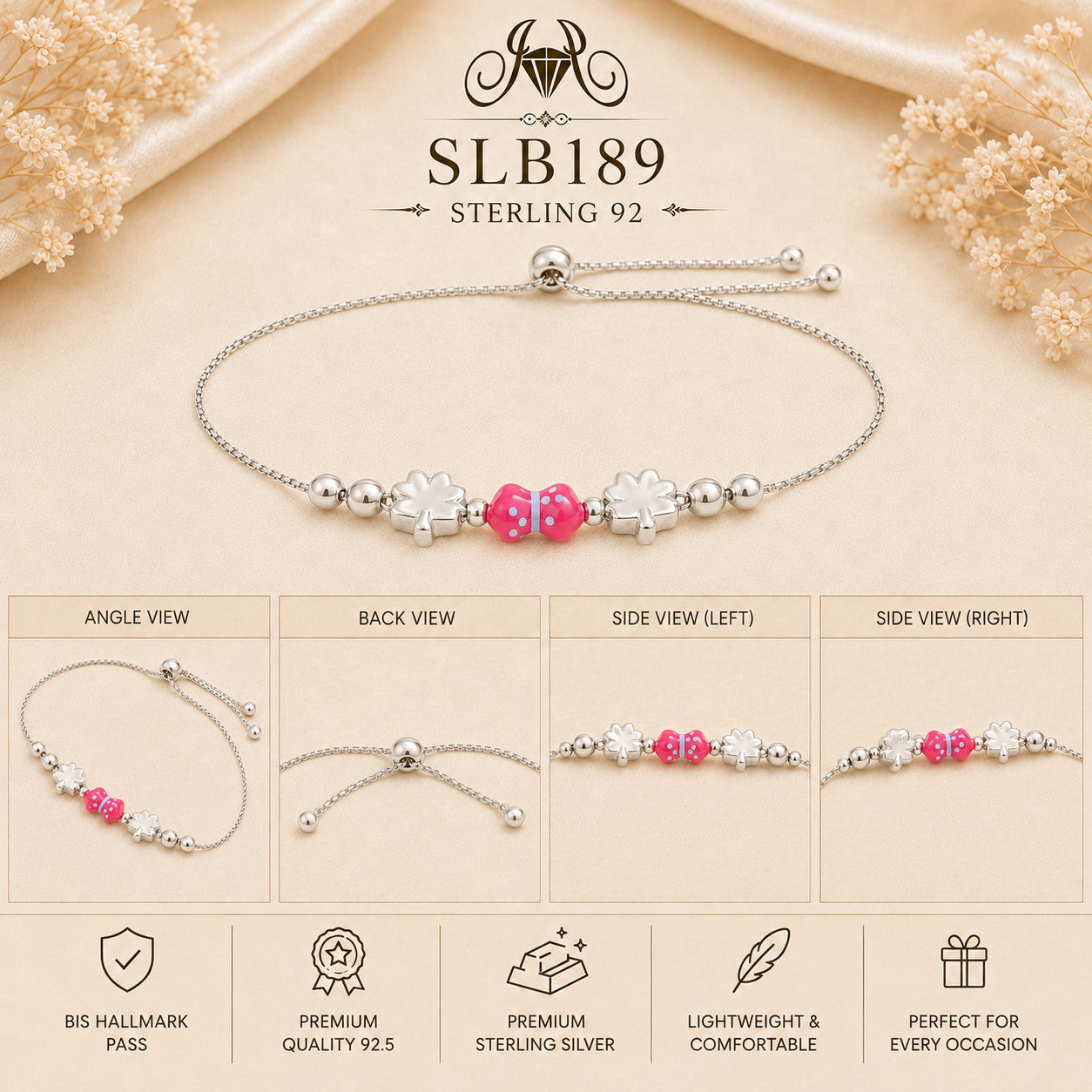 SLB189 bracelet Collage view