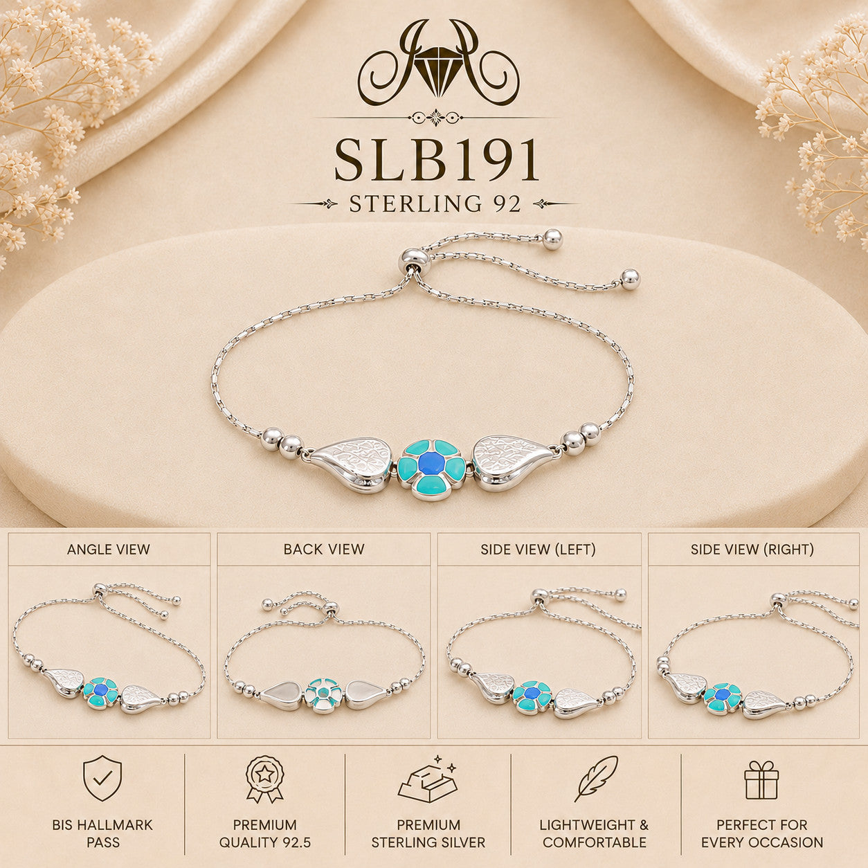 SLB191 bracelet Collage view