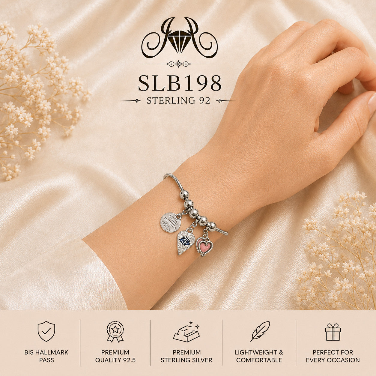 SLB198 bracelet wearing view