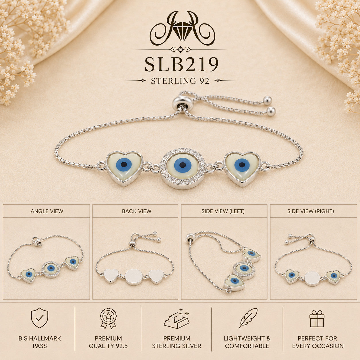 SLB219 bracelet Collage view