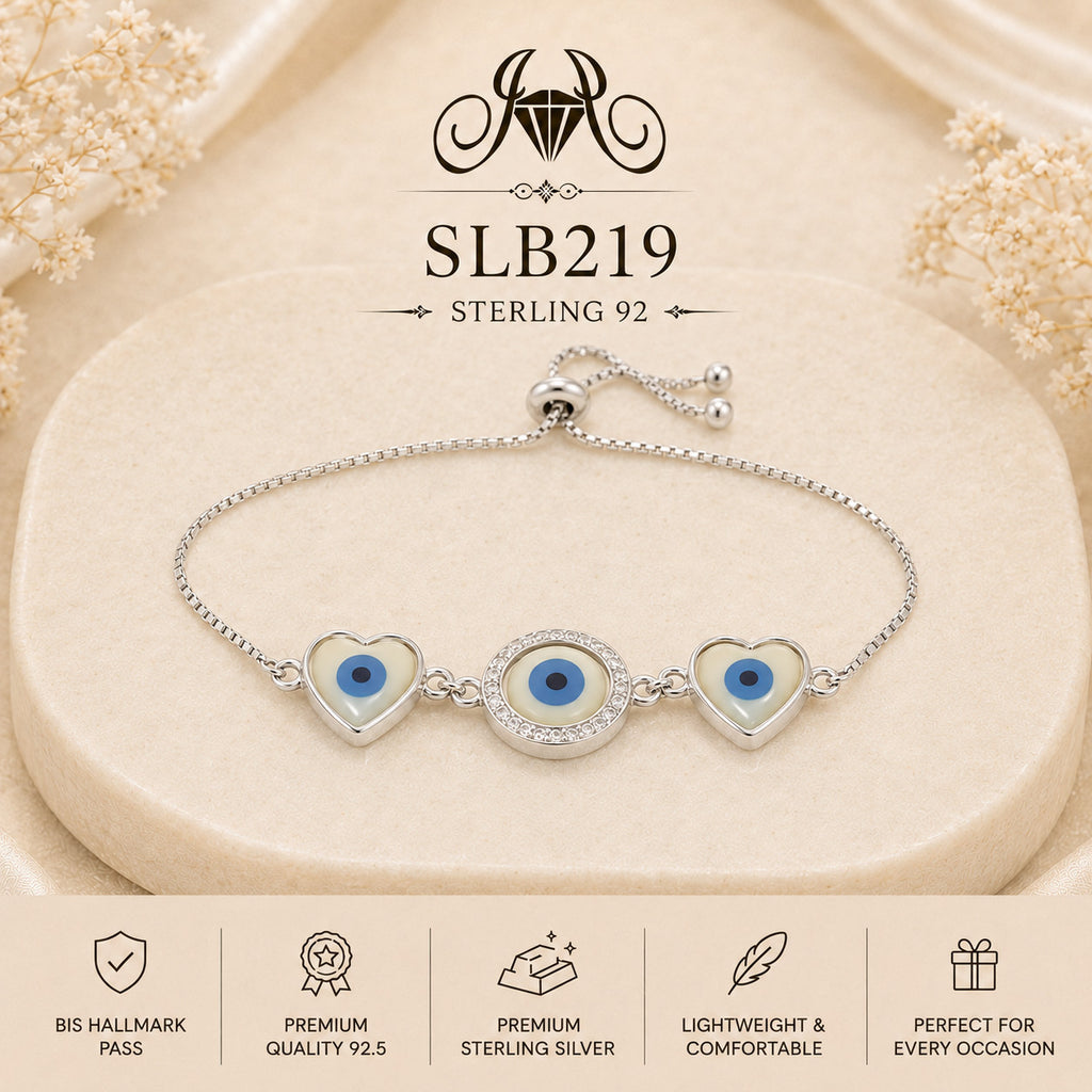 SLB219 92.5 sterling silver ladies chain bracelet portrait