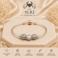 SLB2 sterling silver ladies kada bracelet portrait