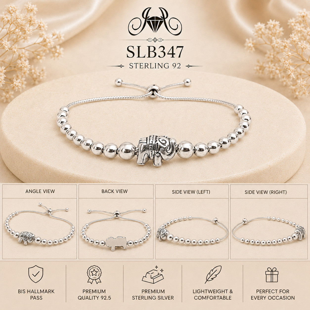 SLB347 bracelet Collage view