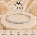 SLB370 sterling silver ladies kada bracelet portrait view