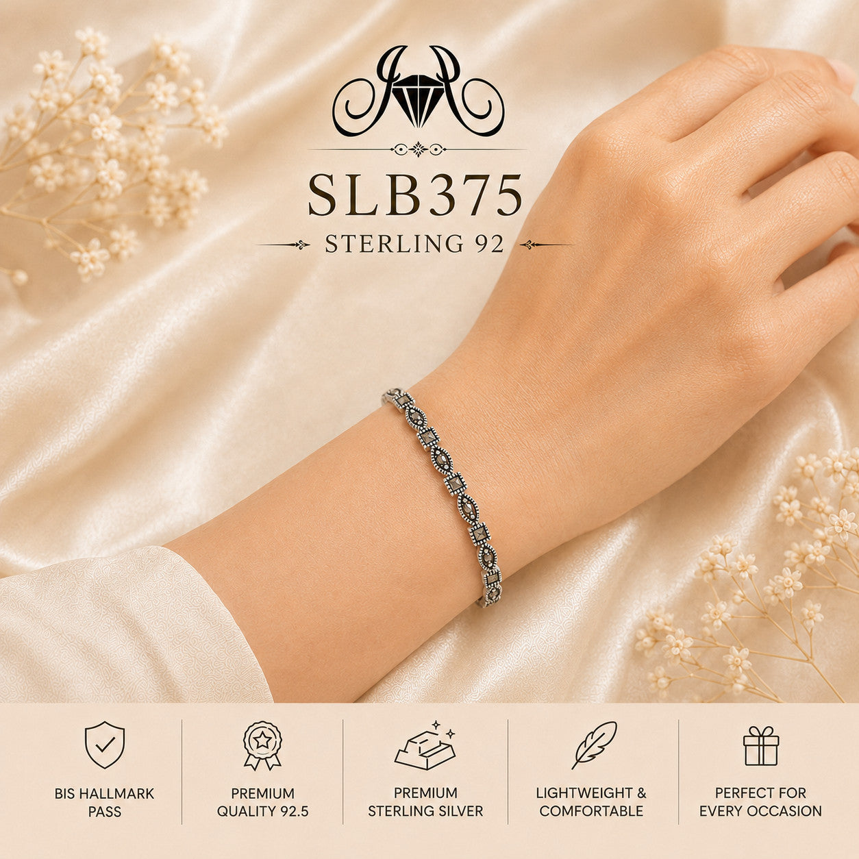 SLB375 bracelet wearing view