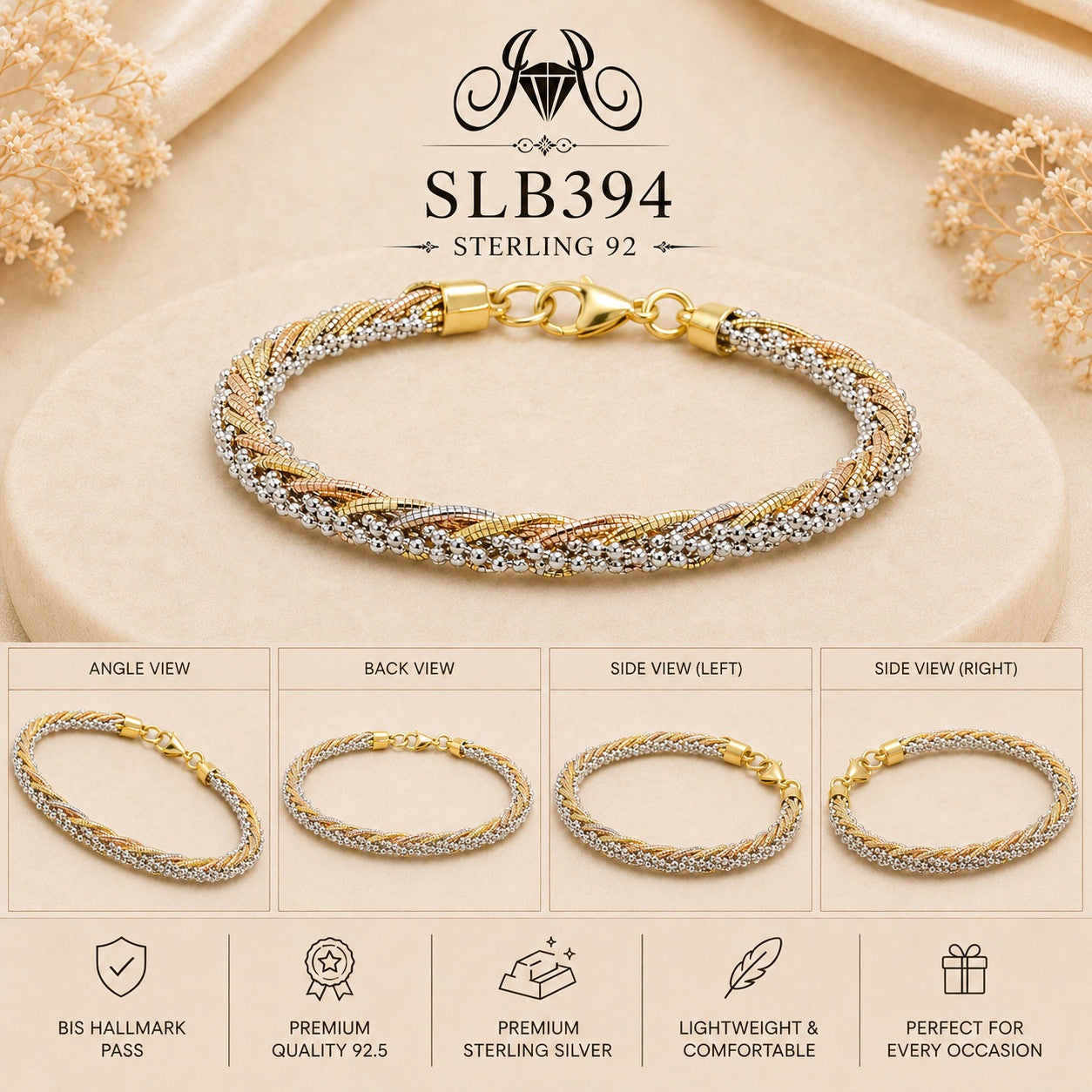 SLB394 bracelet Collage view