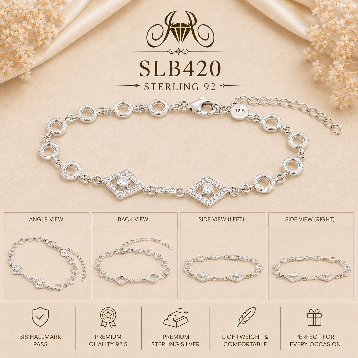 SLB420 bracelet Collage view