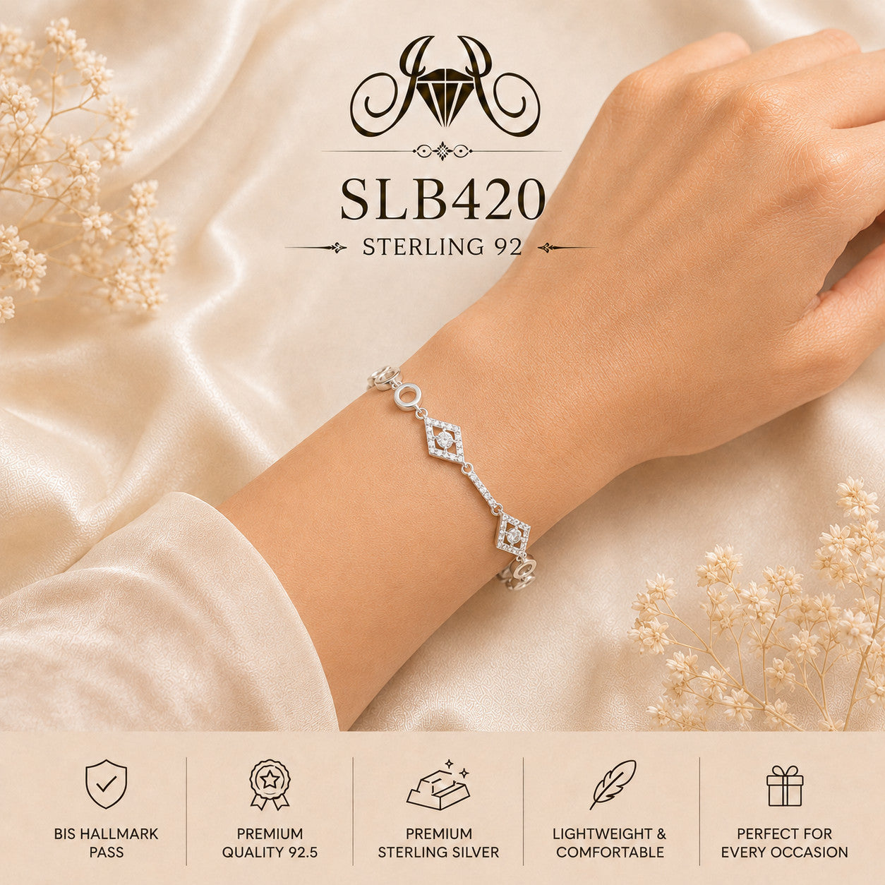 SLB420 bracelet wearing view