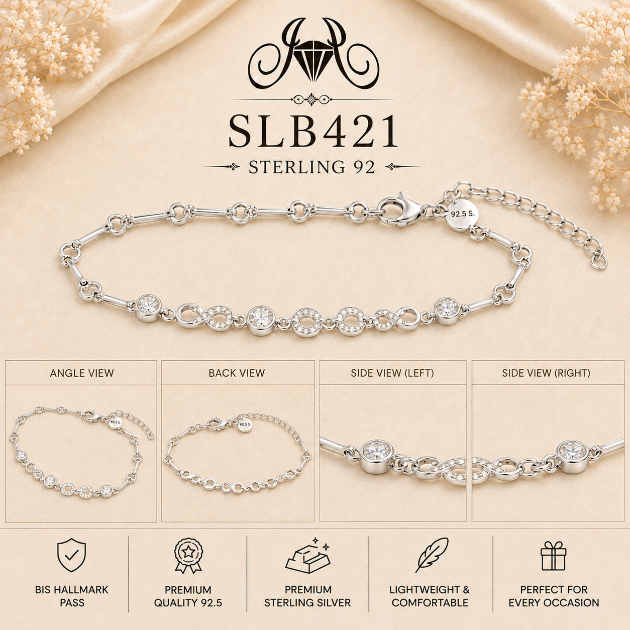 SLB421 bracelet Collage view