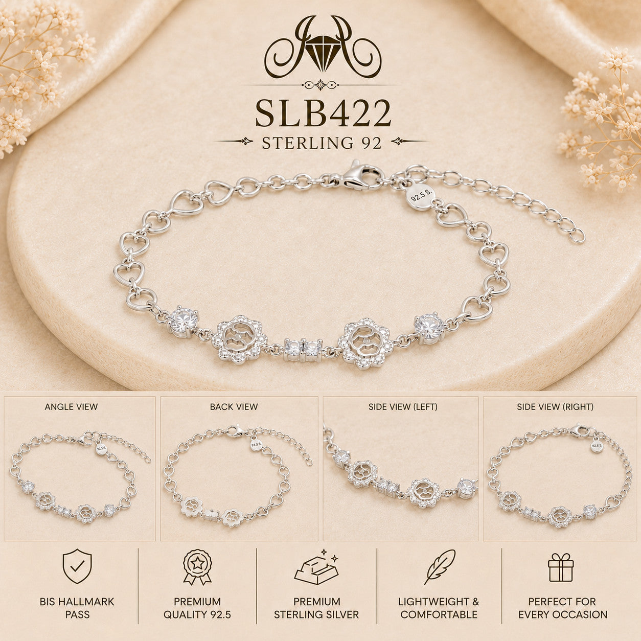 SLB422 bracelet Collage view