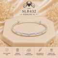 SLB432 sterling silver ladies kada bracelet portrait view
