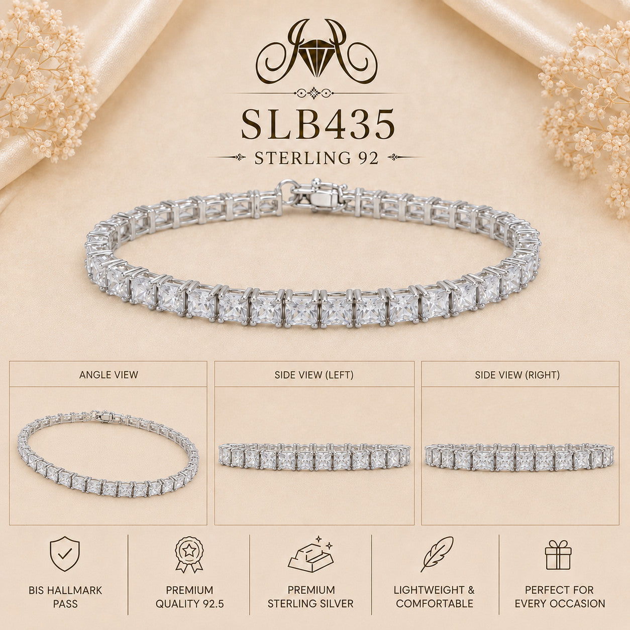 SLB435 bracelet Collage view