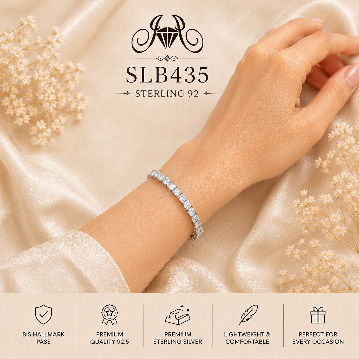 SLB435 bracelet wearing view