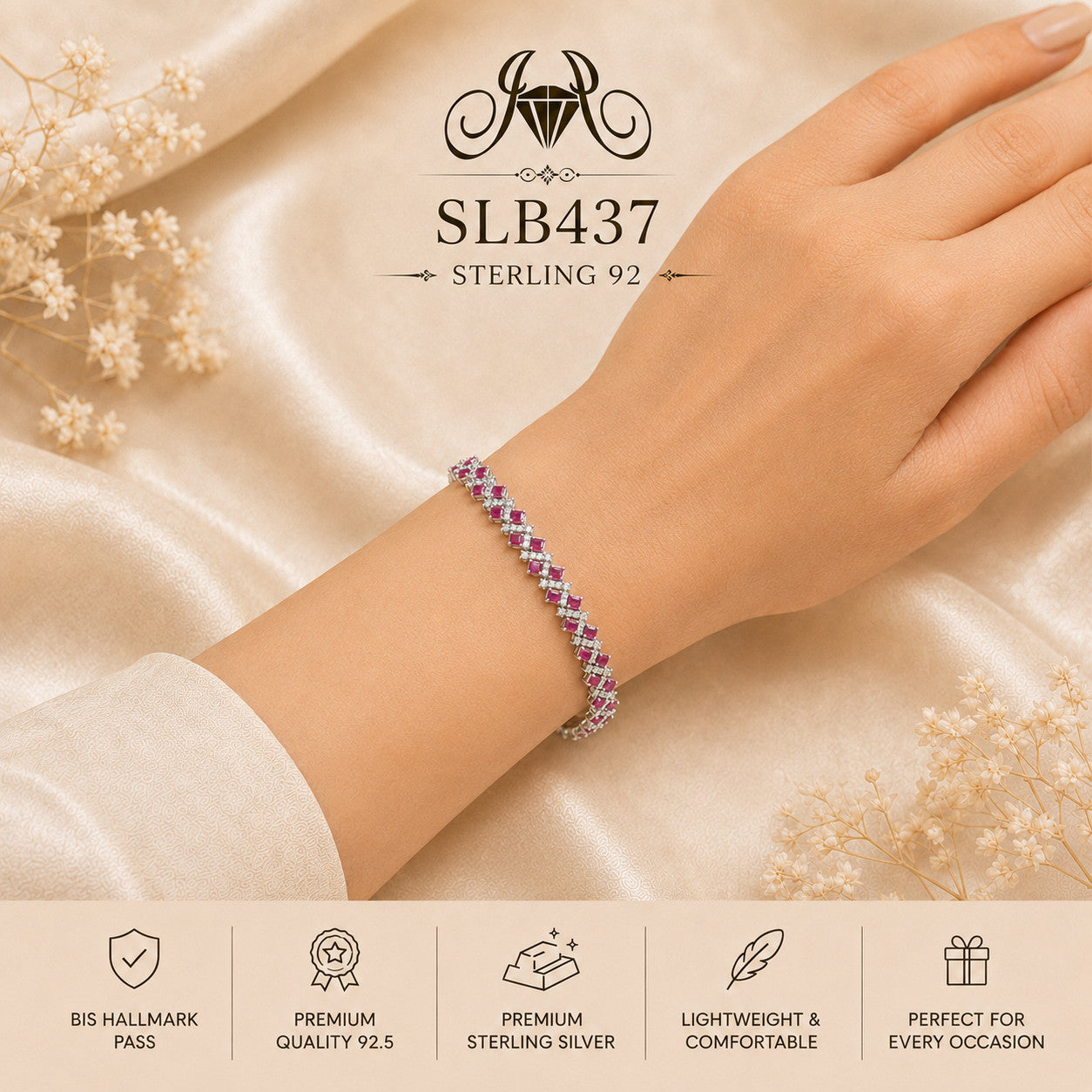SLB437 bracelet wearing view