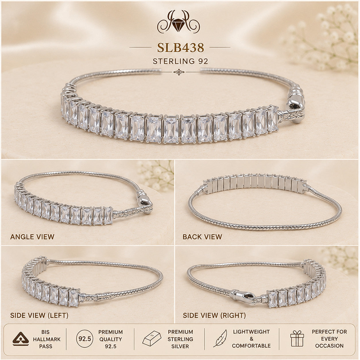 SLB438 bracelet Collage view