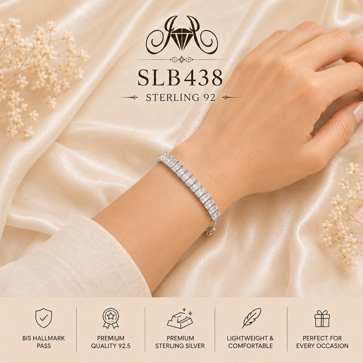 SLB438 bracelet wearing view