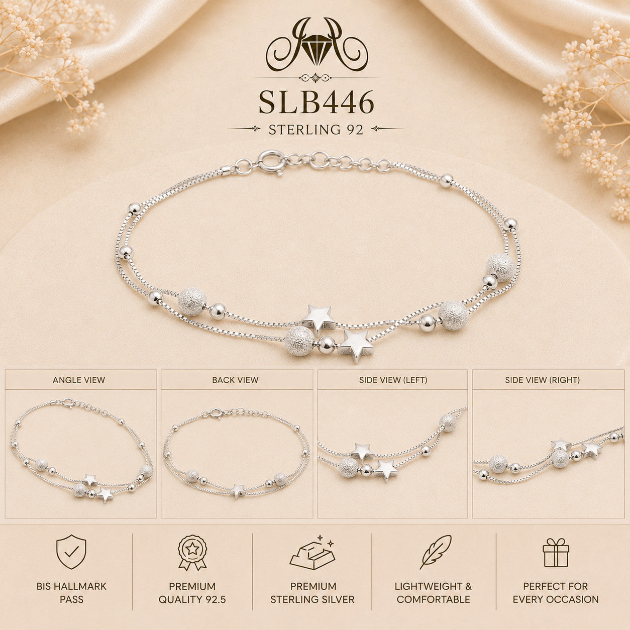 SLB446 bracelet Collage view