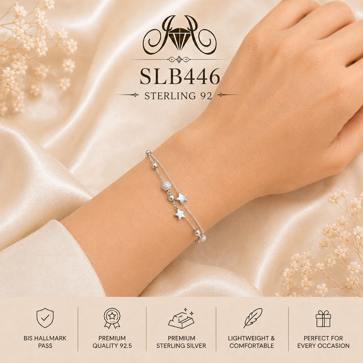 SLB446 bracelet wearing view