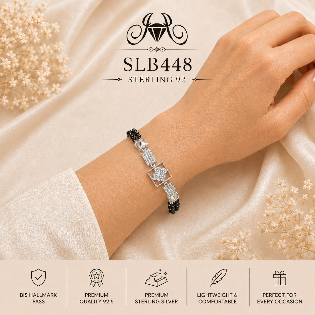 SLB448 bracelet wearing view