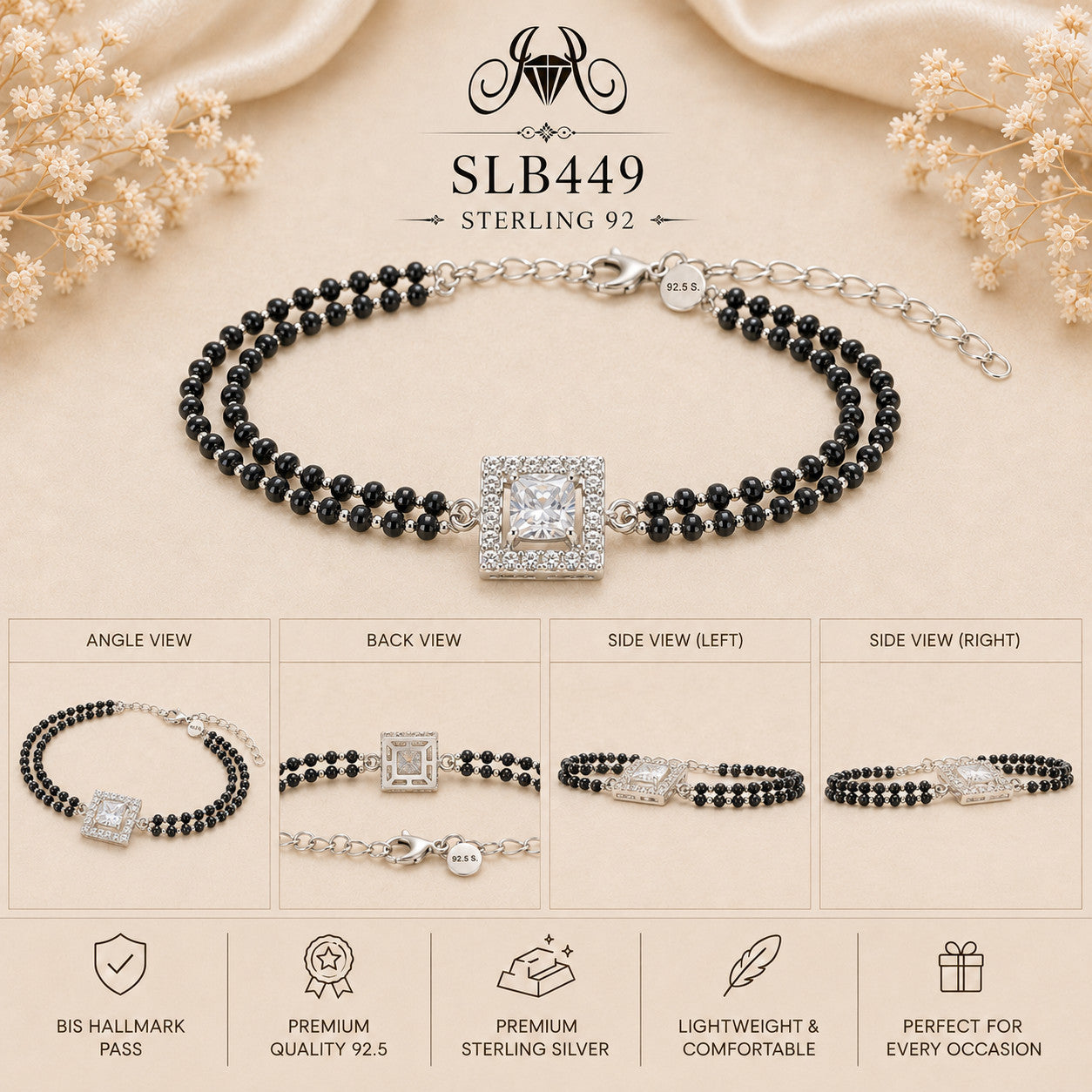 SLB449 bracelet Collage view