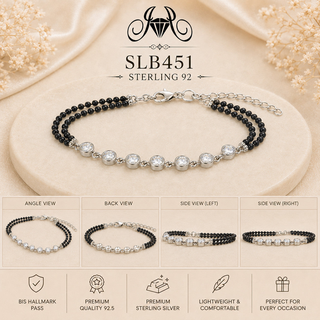 SLB451 bracelet Collage view