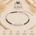 SLB452 92.5 sterling silver ladies chain bracelet portrait