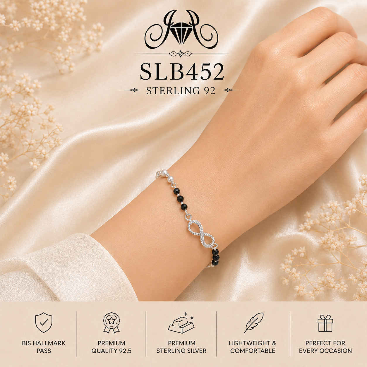 SLB452 bracelet wearing view