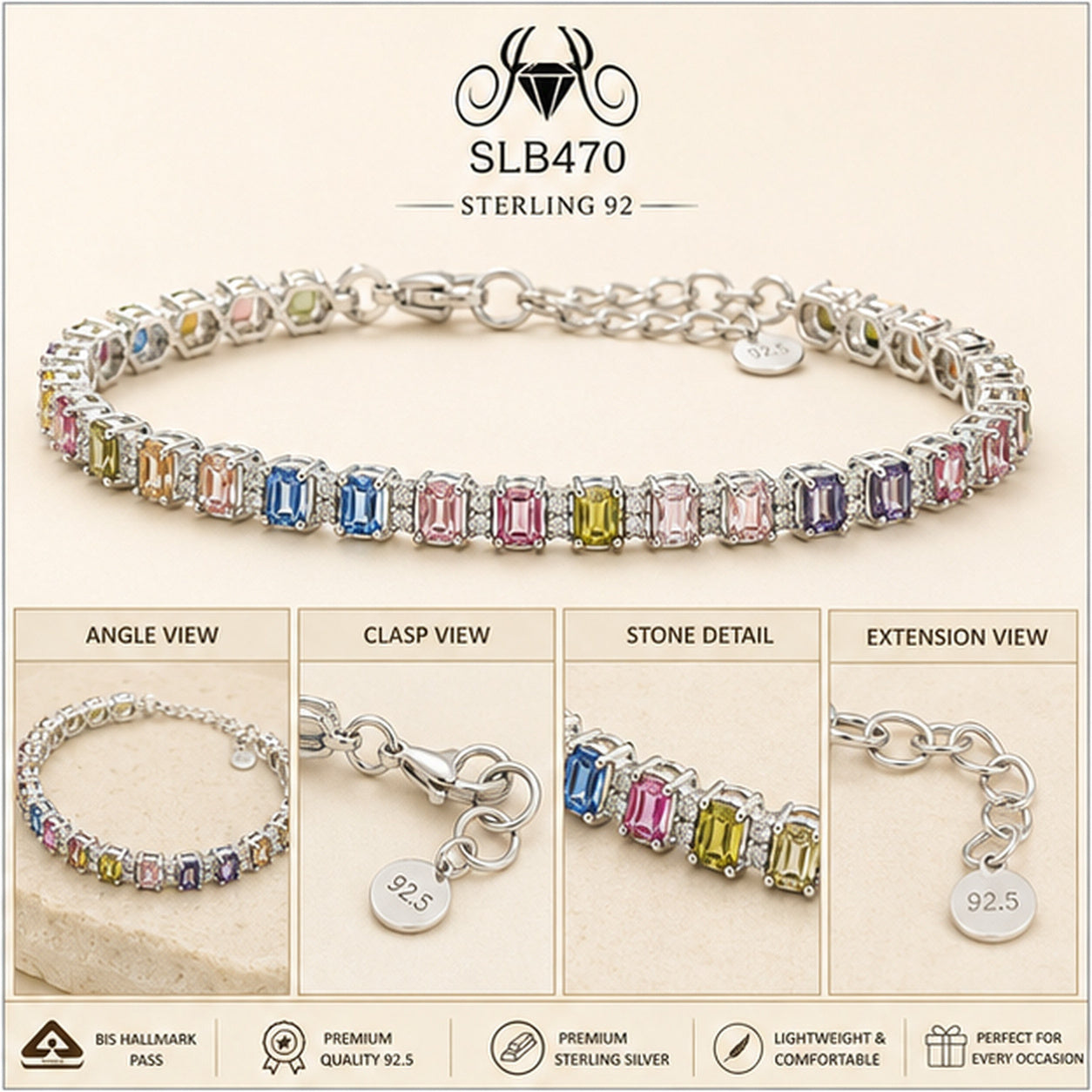 SLB470 bracelet Collage view