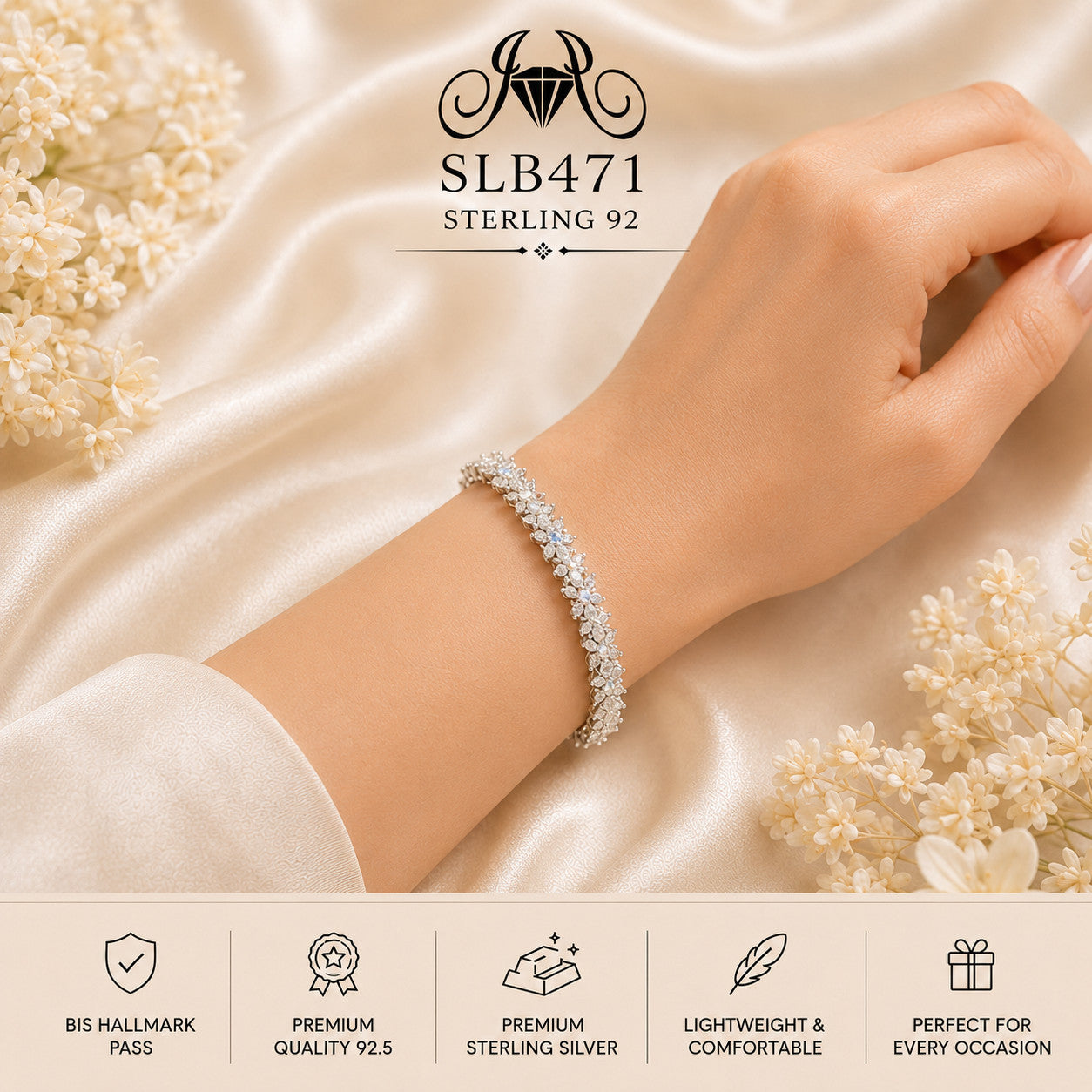 SLB471 bracelet wearing view