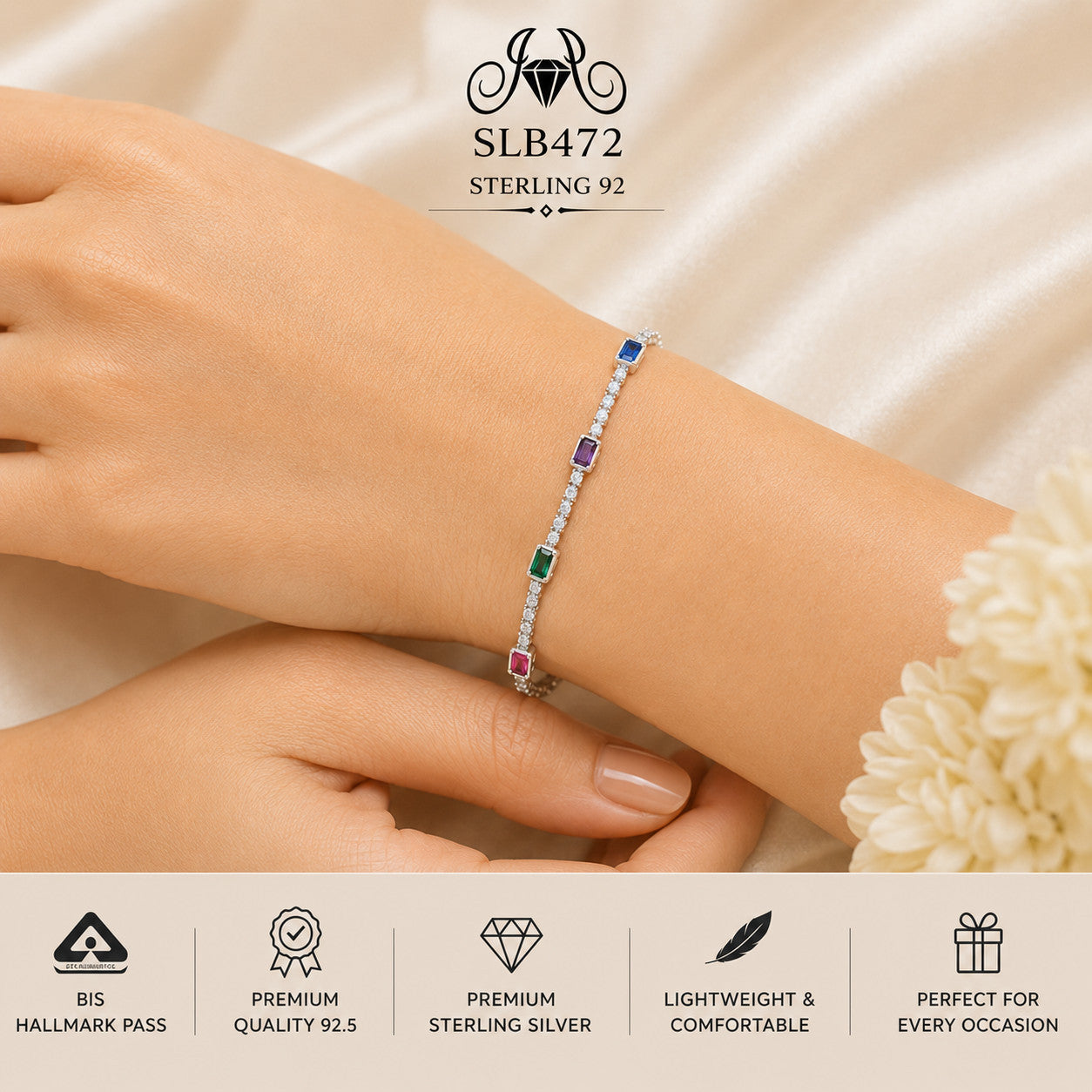 SLB472 bracelet wearing view